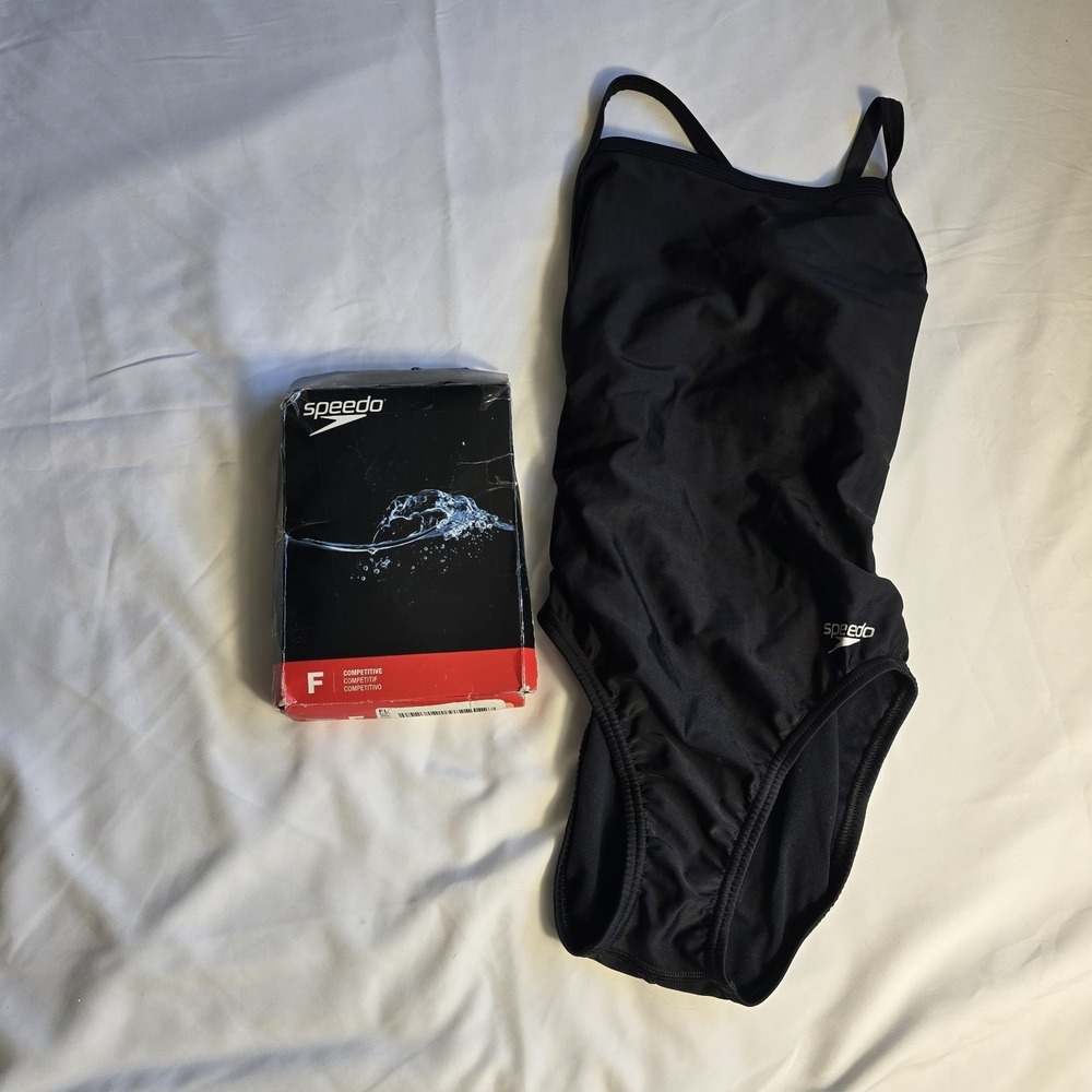 Speedo Women's Swimsuit Pro LT Team Black One Piece: Size 28 NWOT